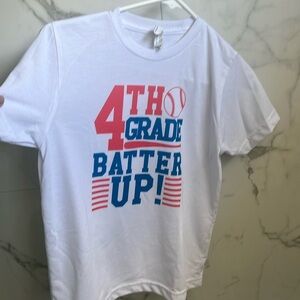 Back to school- 4th grade - baseball tee shirt- youth